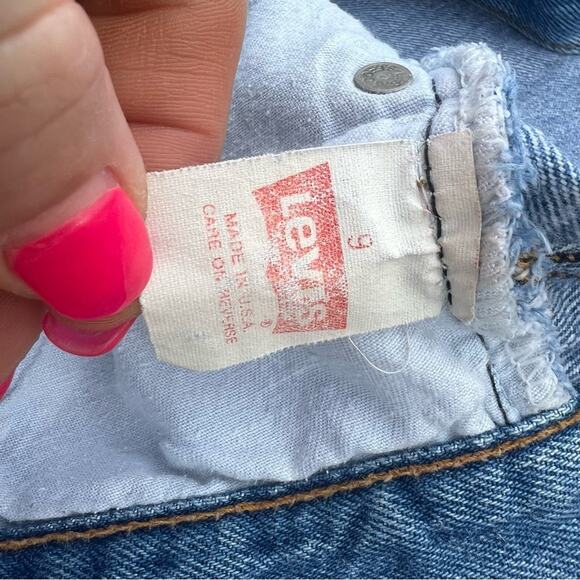 Vintage 80s Levi’s 501 button fly women’s jeans Tag 9 Fits size 25 - Picture 9 of 11